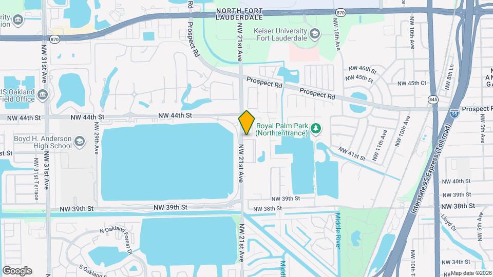 4240 NW 21st Ave, Unit 1 Map and Location Details