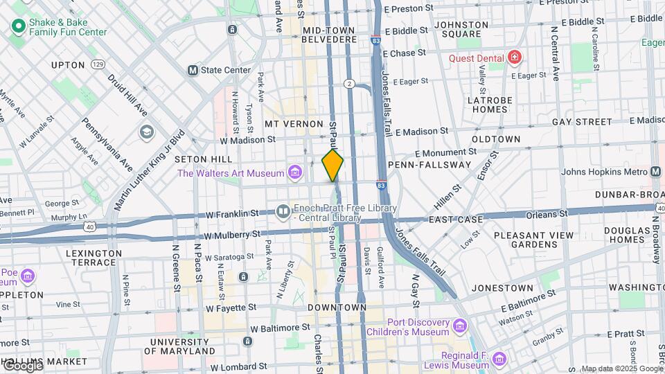 526 St Paul St, Unit 3 Map and Location Details