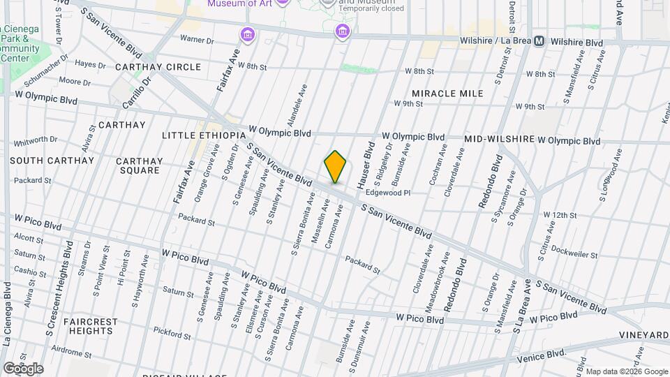 5671 S San Vicente Blvd Mapa y Detalles de la Ubicación
