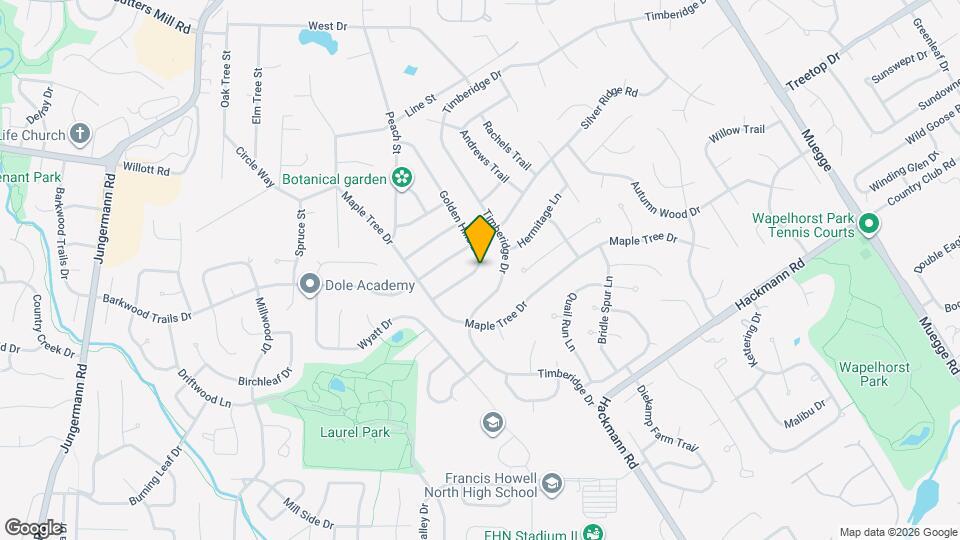 3909 Golden Hills Dr Map and Location Details