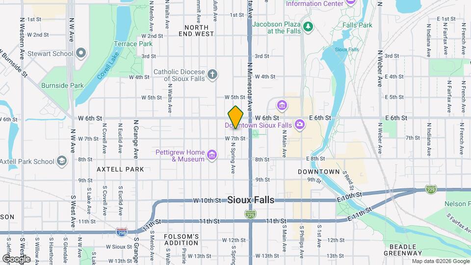 312 N Spring Ave Map and Location Details