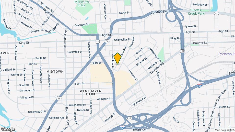 1535 Mt Vernon Ave Map and Location Details