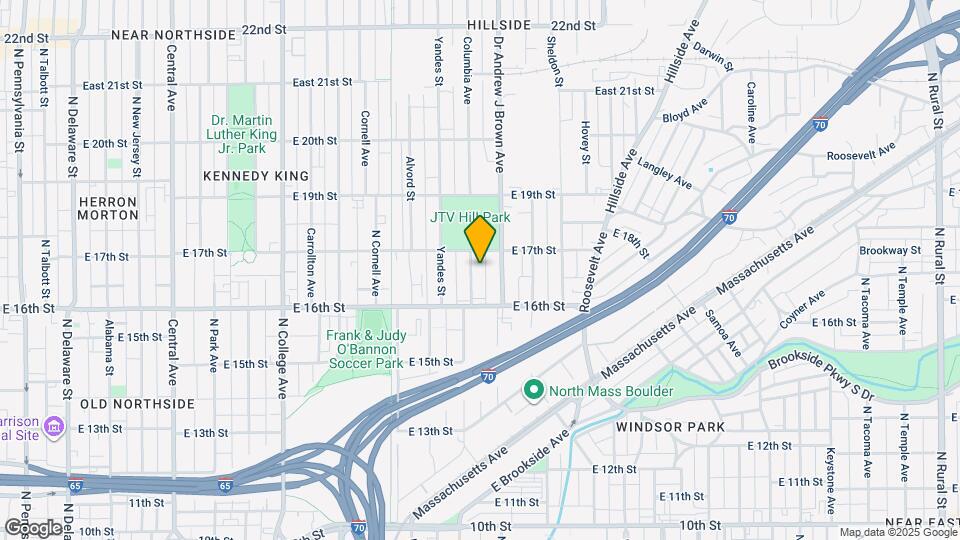 1643 Columbia Ave Map and Location Details