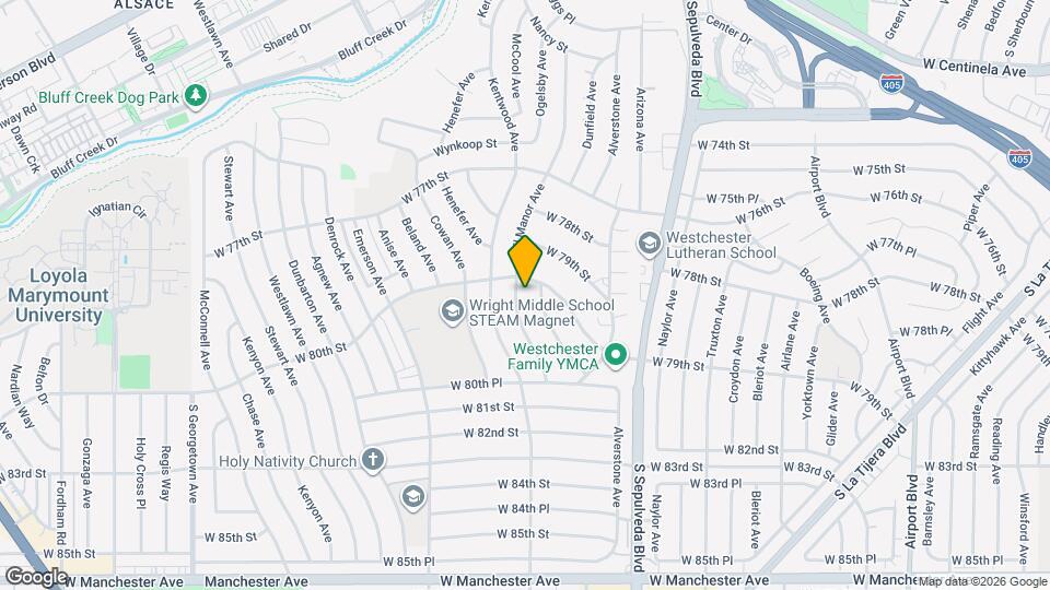 8008 El Manor Ave Map and Location Details