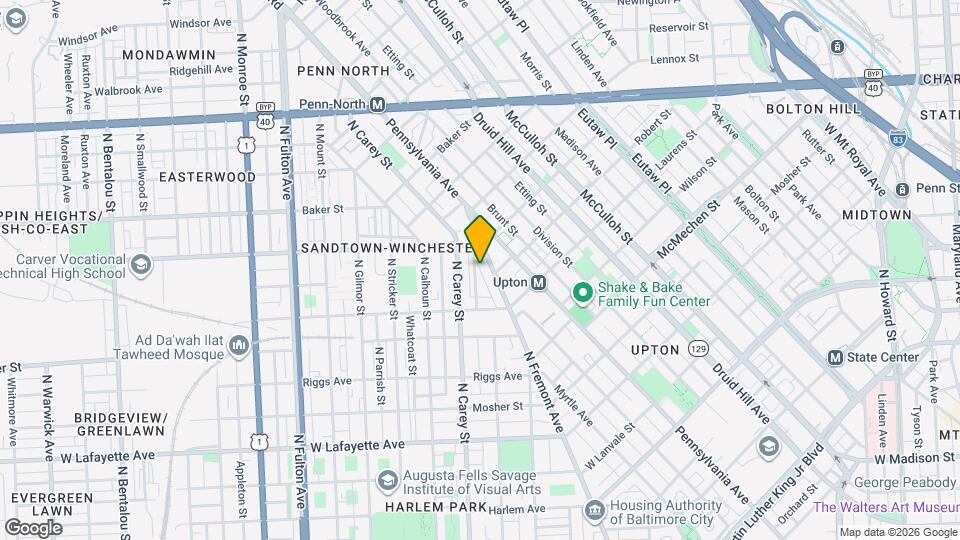 1326 N Stockton St Map and Location Details