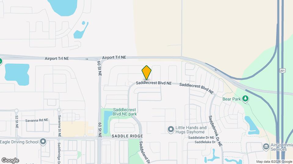 256 Saddlecrest Blvd NE Map and Location Details