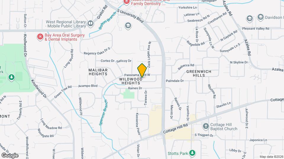 4306 Via Alta Dr Map and Location Details