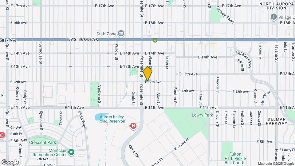8960 E 12th Ave Map and Location Details