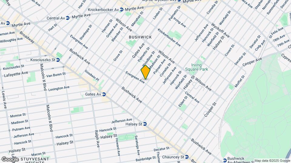 499 Evergreen Ave Mapa y Detalles de la Ubicación