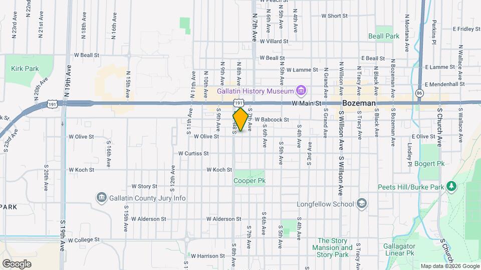 715 W Olive St Map and Location Details