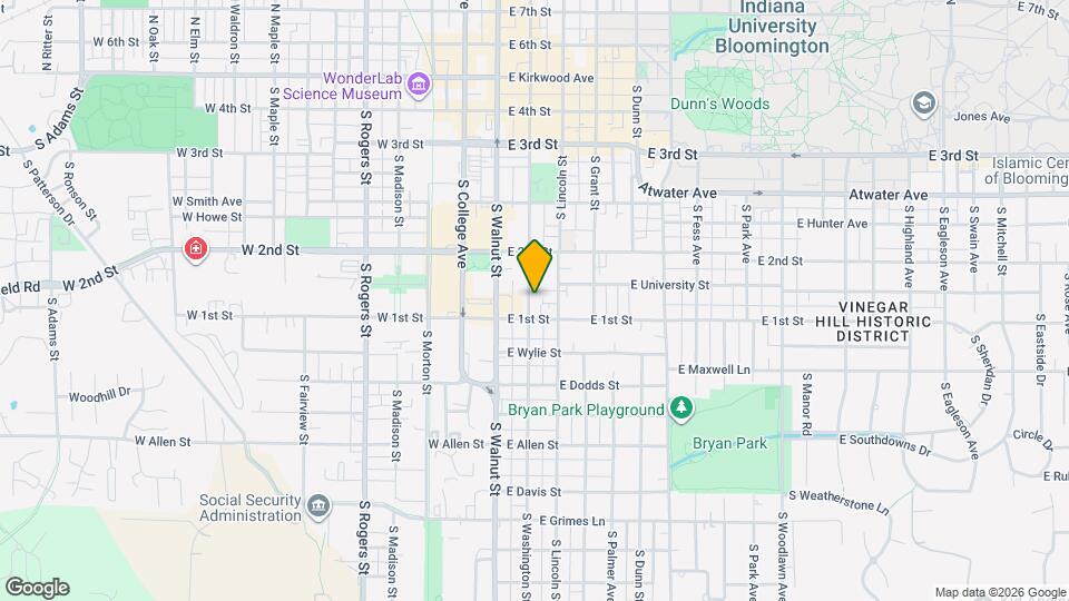 549 S Washington St Map and Location Details