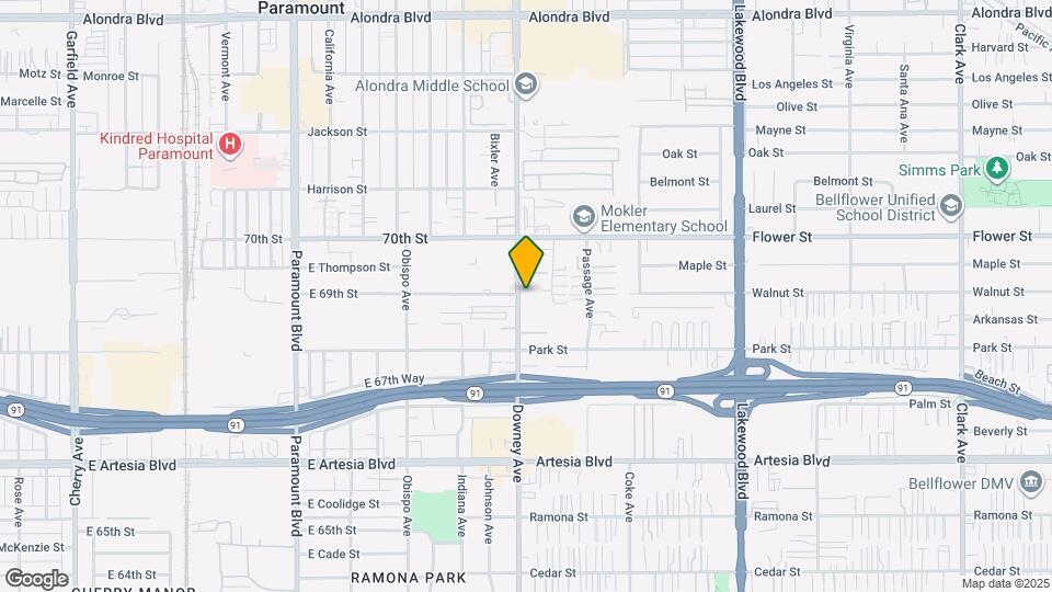 17004 Downey Ave Map and Location Details