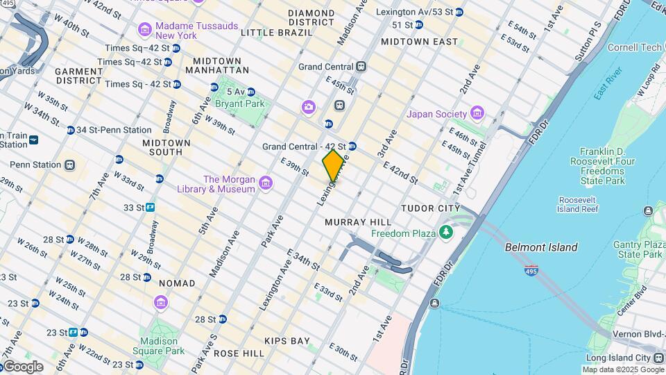 129 E 39th St Map and Location Details