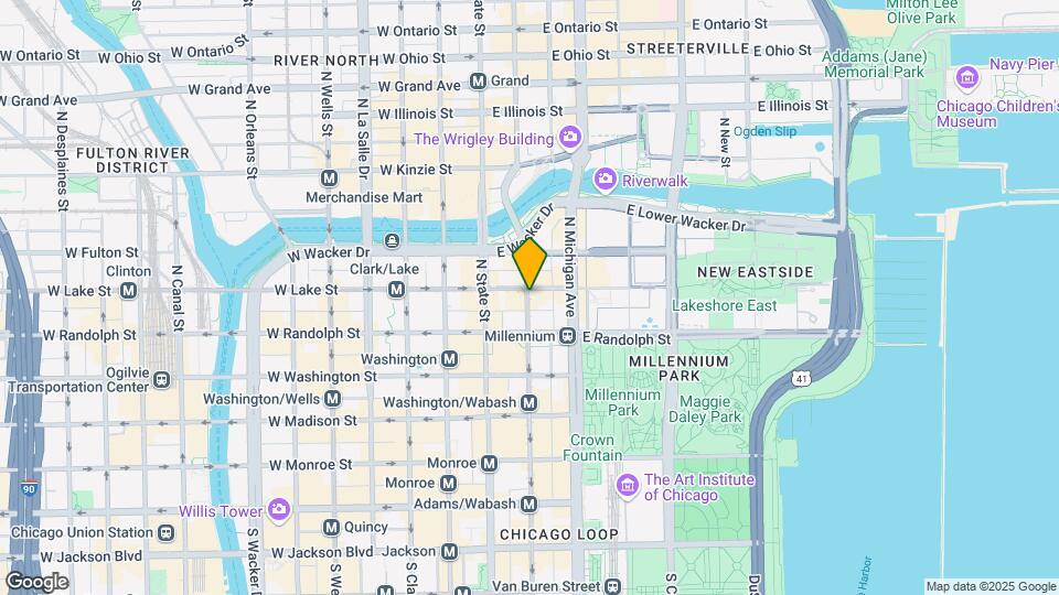 175 N Wabash Ave Map and Location Details
