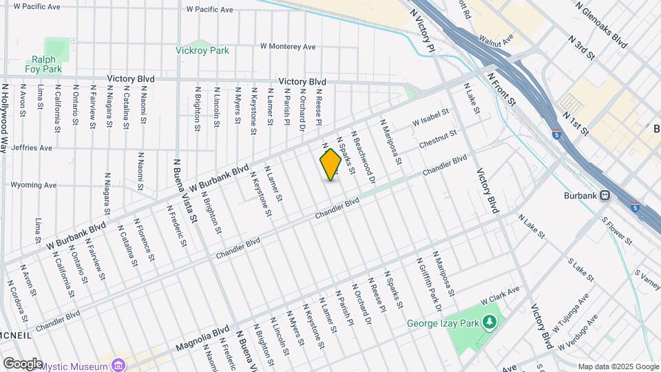 830 N Reese Pl Map and Location Details