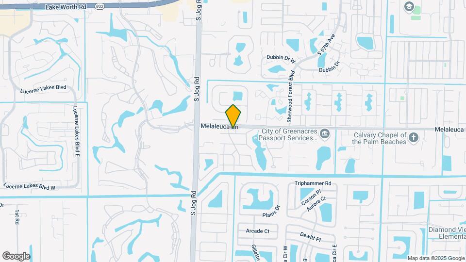401 Pine Glen Ln Mapa y Detalles de la Ubicación