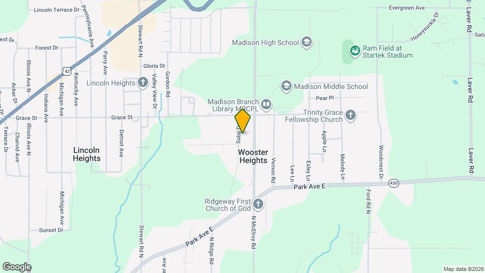 398 Sabo Dr Map and Location Details