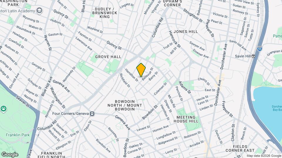 75 Bellevue St, Unit 2 Map and Location Details