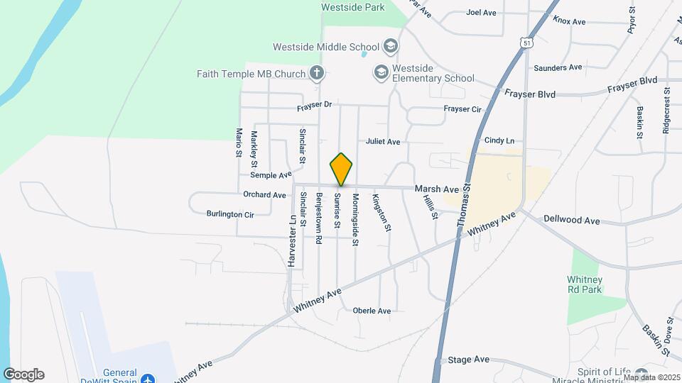 719 Marsh Ave Map and Location Details