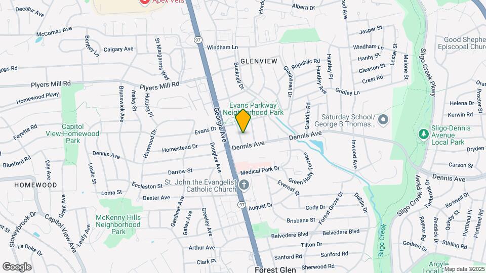 10405 Amherst Ave Map and Location Details