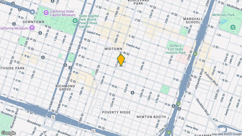 2123 P St Map and Location Details