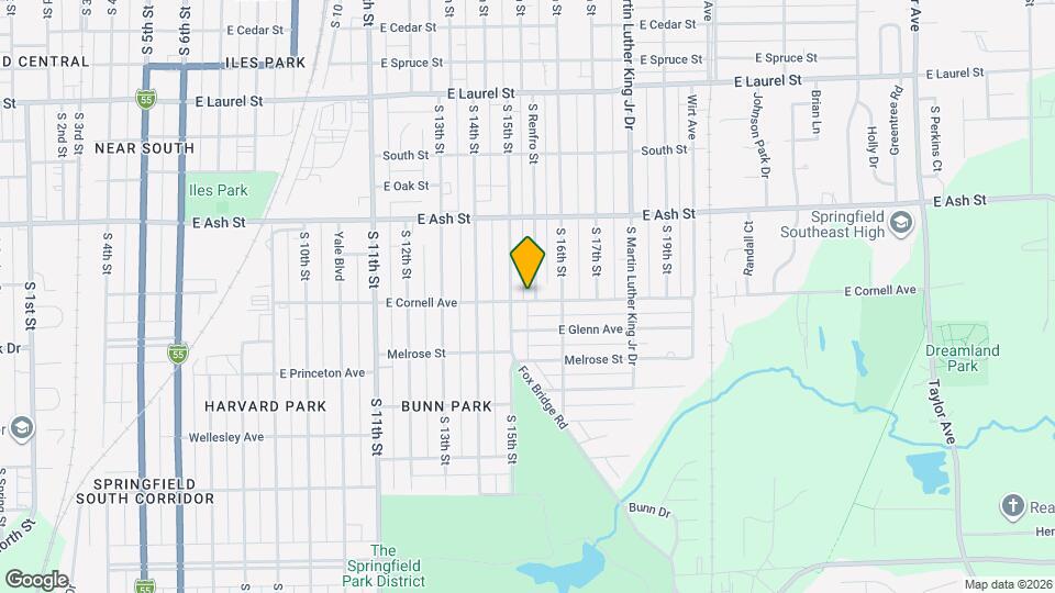 1527 E Cornell Ave Map and Location Details