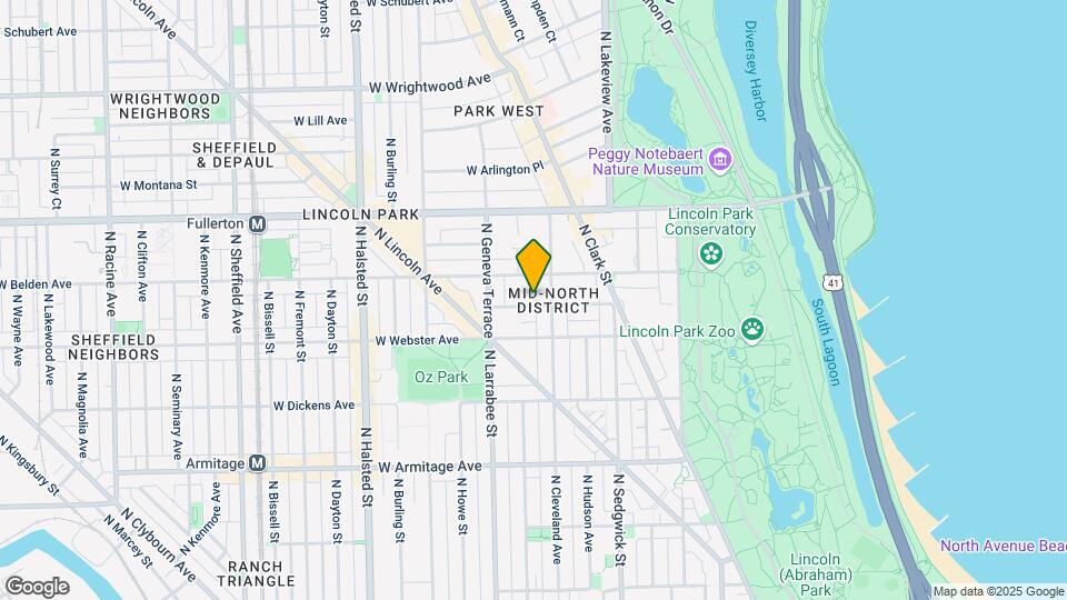 514 W Grant Pl Map and Location Details