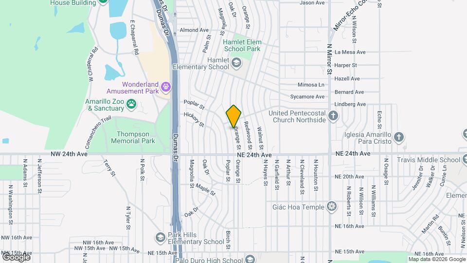 2417 Orange St Map and Location Details