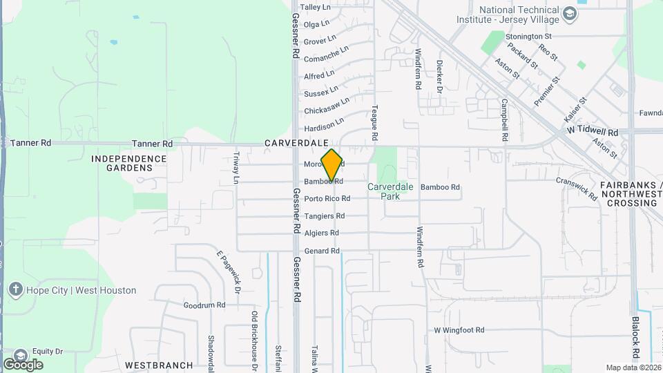 10101 Bamboo Rd Map and Location Details