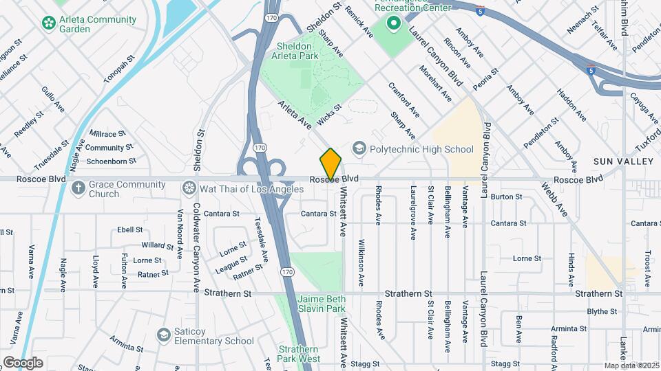 12522 Roscoe Blvd Map and Location Details