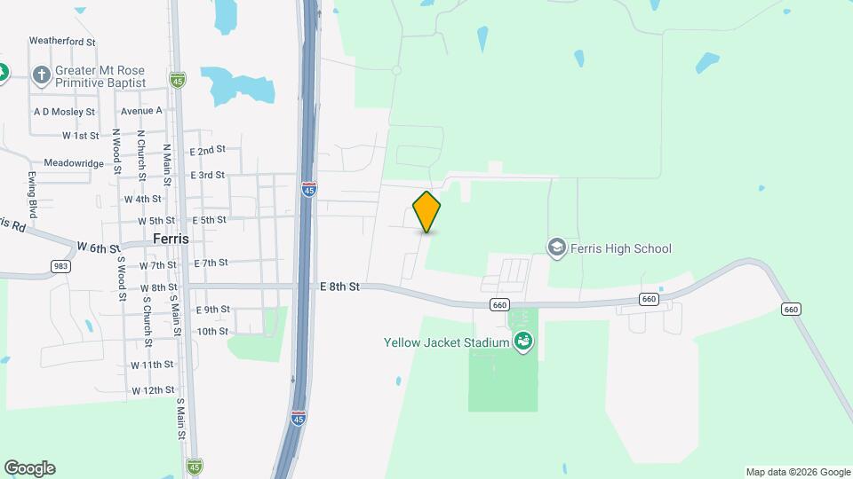 206 S Meadow Dr Map and Location Details