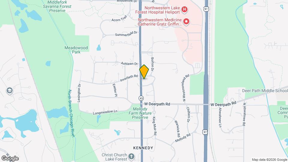 535 N Waukegan Rd Map and Location Details