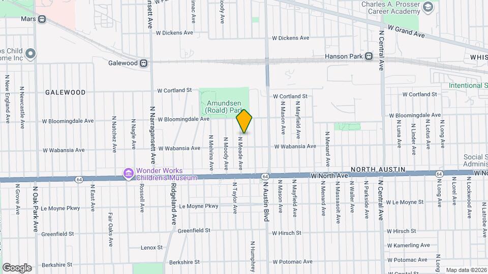 1721 N Meade Ave Map and Location Details