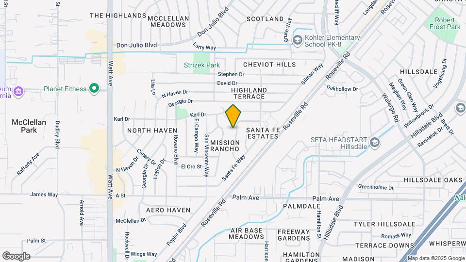 5757 San Ardo Way Map and Location Details