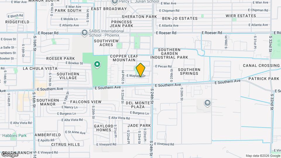 2321 E Hidalgo Ave Mapa y Detalles de la Ubicación