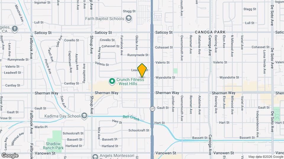 22040 Wyandotte St Map and Location Details