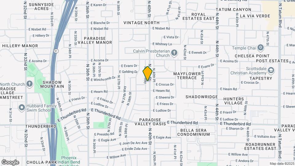 14225 N 39th Way Map and Location Details