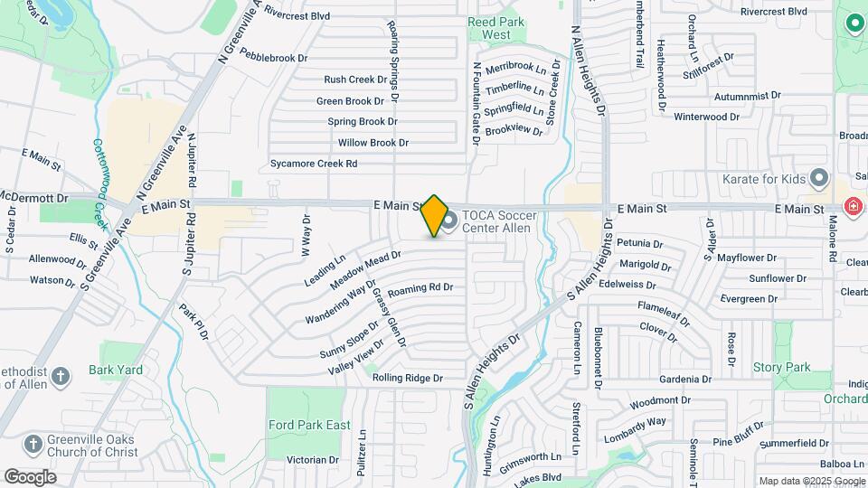 921 Meadow Mead Dr Map and Location Details