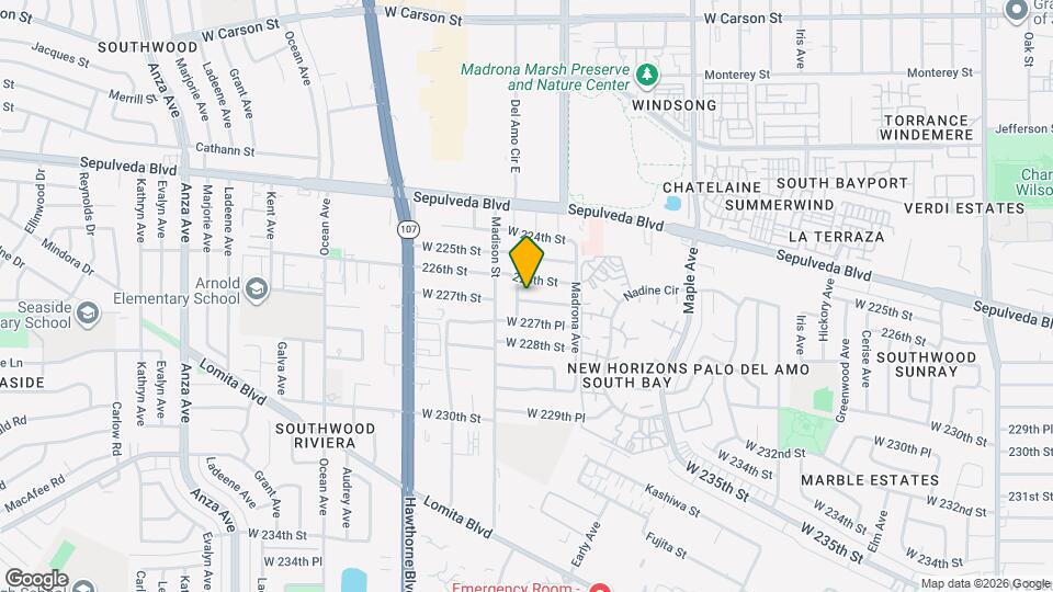 3507 W 227th St Mapa y Detalles de la Ubicación