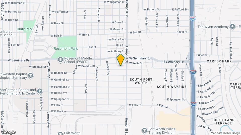 716 W Broadus St Map and Location Details