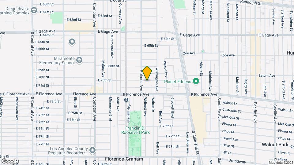 1822 E 70th St Map and Location Details