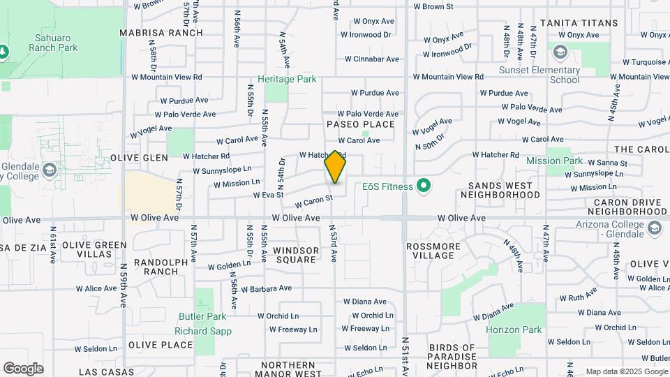 9039 N 53rd Ave Map and Location Details