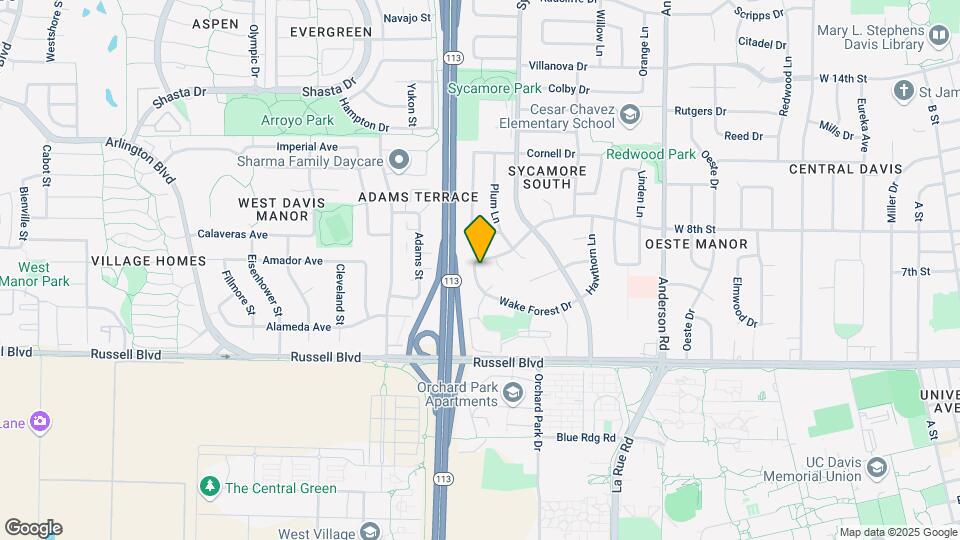 1443 Wake Forest Dr Map and Location Details