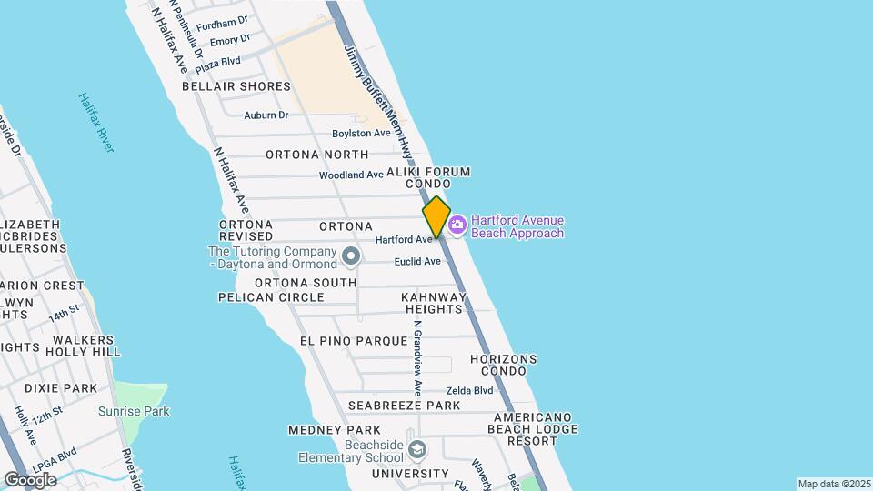 Ocean View Apartments Map and Location Details
