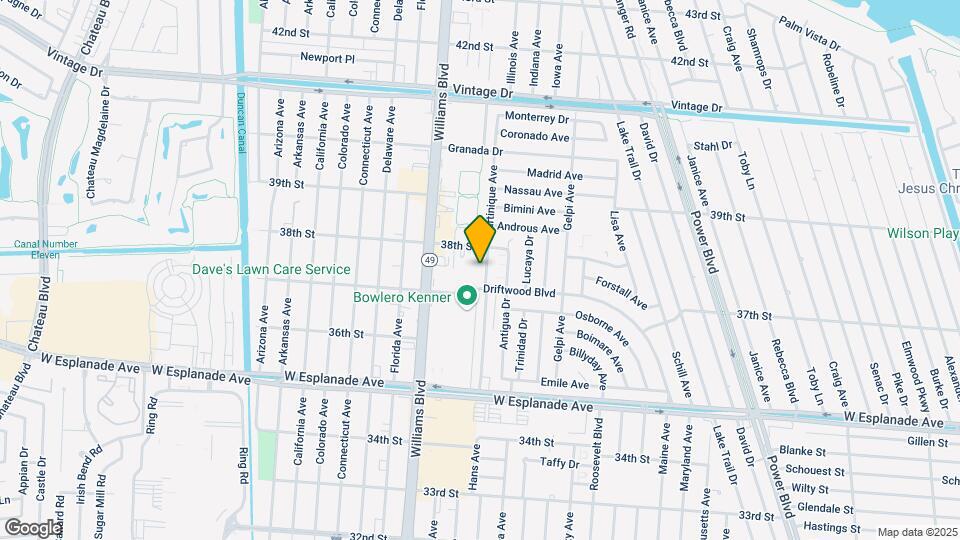 3725 Martinique Ave Mapa y Detalles de la Ubicación