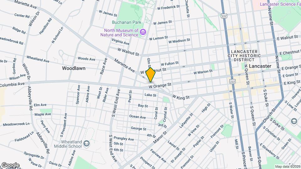 643 W Orange St Map and Location Details
