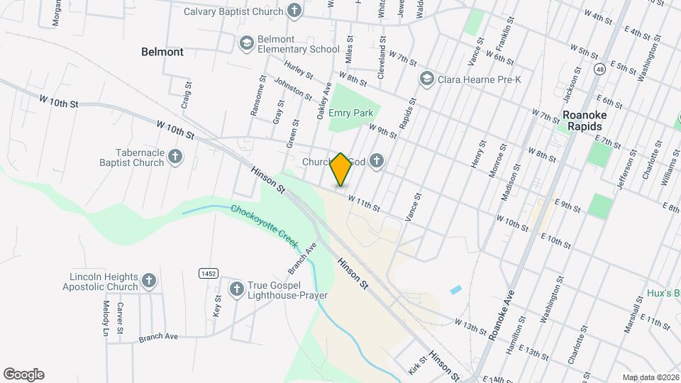 1028 Cleveland St Map and Location Details