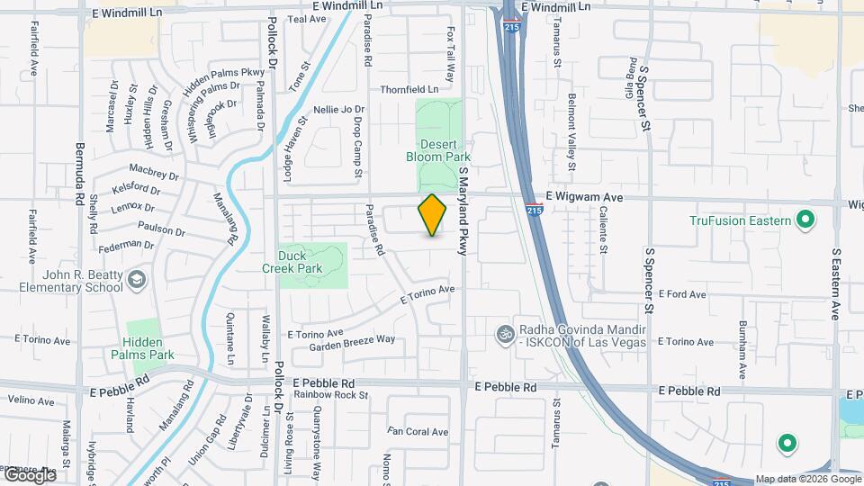 1136 Warm Canyon Way Map and Location Details