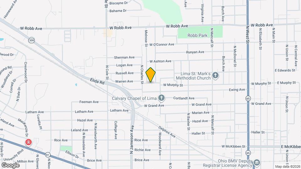 913 W Murphy St Map and Location Details