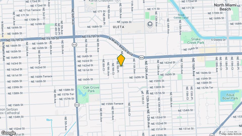 16100 NE 10th Ave Mapa y Detalles de la Ubicación